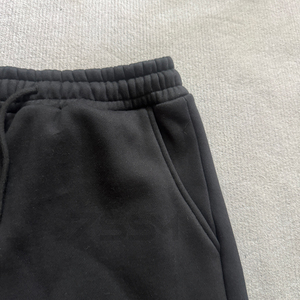 Pantalones cortos de chándal unisex personalizados French Terry Heavy Cotton <span class=keywords><strong>Jogger</strong></span> Casual para hombre Run Color sólido bordado pantalones cortos para hombres - Product Image 5