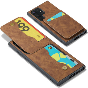 Étuis de téléphone portable pour Samsung Galaxy S25 Plus S24 S23 <span class=keywords><strong>Ultra</strong></span> couverture arrière support étui de protection en cuir - Product Image 1