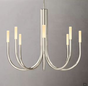 Lámpara <span class=keywords><strong>de</strong></span> Araña Minimalista con Gancho Curvo y Diseño <span class=keywords><strong>de</strong></span> Anzuelo <span class=keywords><strong>de</strong></span> Pescado, para Comedor o Sala <span class=keywords><strong>de</strong></span> Estar, Modelo <span class=keywords><strong>Rousseau</strong></span> Redonda 38 - Product Image 1