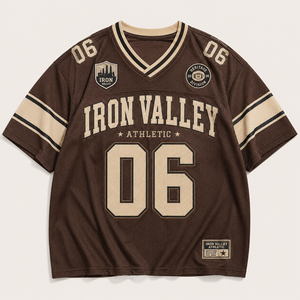 Custom Vintage American Football Jersey Oversized Heritage Style Printed Short Breathable Comfortable Streetwear <b>Fan</b> Apparel - Product Image 2