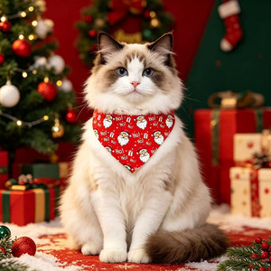Yisi - Baberos Triangulares Navideños para Mascotas, Bufandas Decorativas para Perros y Gatos, Moda Navideña de Invierno - Product Image 3