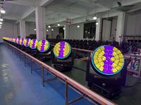 Professionelle LED Big Bee Eye Wash 37x40W Moving Head Bühnenbeleuchtung mit Streifen Vollfarbig 4-in-1 RGBW Zoom DMX512 44/178CH