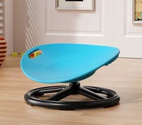 Chaise pivotante en plastique pour enfants, équipement d'intégration sensorielle d'intérieur, entraînement à l'équilibre, exercice vestibulaire à domicile, ergonomie et sécurité