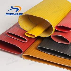 Hoge kwaliteit NBR platte slang 4" 6" 8" 30 <span class=keywords><strong>m</strong></span> 60 <span class=keywords><strong>m</strong></span> lengte versterkt met polyester garen voor landbouw irrigatie en brandbestrijding - Product Image 5