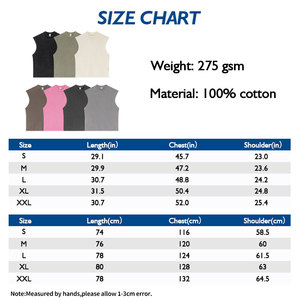 เสื้อกล้ามผู้ชายผ้าบาติกแอซิด275GSM 100% ผ้าฝ้ายระบายอากาศได้ทรงหลวมแฟชั่นแขนกุด - Product Image 4