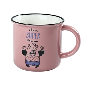 Tasse <span class=keywords><strong>à</strong></span> café en <span class=keywords><strong>céramique</strong></span> personnalisée <span class=keywords><strong>émail</strong></span>lée avec impression d'animaux <span class=keywords><strong>pour</strong></span> les amateurs de café - Product Image 1