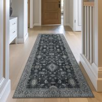 Tapis de couloir lavables en machine, antidérapants, style bohème vintage, légers, tapis fins pour entrée et couloir