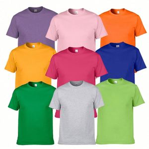 Design Customized logo 200 Grams 100% Cotton Blank Men's Tshirt Factory New Printing Logo Black Plus Size Sublimation T-<b>shirts</b> - Product Image 5