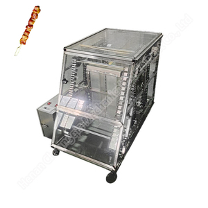 Smokeless Barbecue Machinery Professional Smokeless Barbecue Grill Machine Automatic Kebab Skewer <b>Maker</b> Machine - Product Image 1