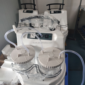 Machine d'aspiration électrique à vide poussé IC-SUYE ICure Medical, système à double pompe à piston, débit <span class=keywords><strong>de</strong></span> 30 L/min, bouteilles <span class=keywords><strong>de</strong></span> 3500 ml, bruit <span class=keywords><strong>de</strong></span> 70 dB - Product Image 4