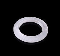 Flange en verre de quartz fondu blanc laiteux, translucide, opaque, personnalisée, haute résistance, haute stabilité à la température, pureté 99,999% pour