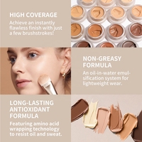 Palette de crème correcteur cosmétique pour le visage sans cruauté de haute qualité imperméable à l'eau longue durée correcteur de maquillage de marque privée (nouveau)