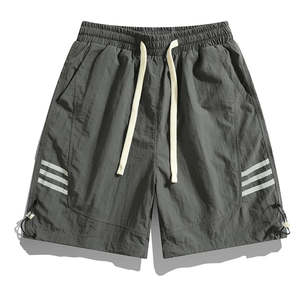 Pantalones Cortos Deportivos de Secado Rápido para Hombre, Cintura Elástica con Cordón, Ajuste Holgado, para Correr, Gimnasio, con Bolsillo - Product Image 1