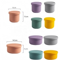 Am Azon Vente à Chaud Conteneur en Silicone de Qualité Alimentaire pour Conservation des Aliments Frais Boîte à Lunch Portable Bento pour Micro-ondes et Congélateur