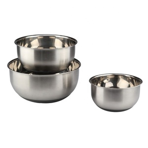 Stainless Steel Salad <b>Mixer</b> Bowls Set Kitchen <b>Baking</b> Non-Slip Mixing Fruit Bowl Set - Product Image 2
