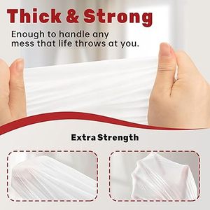 Huamaohengchun 13 Gallon Tall <b>Kitchen</b> Unscented White Bathroom Garbage bag Affordable prices, high quality. - Product Image 6