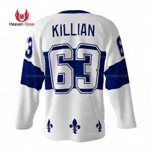 Maillot d'entraînement en maille unisexe Vêtements de sport Pantalon de hockey sur glace pour adulte avec impression numérique Maillot de hockey à sublimation OEM Chemises de hockey sur glace - Product Image 4