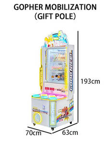 Machine de frappe réactive à monnayeur, modèle 'Hamster <span class=keywords><strong>Pop</strong></span>-up', en métal, pour enfants, avec système de récompense et garantie d'un an - Product Image 3