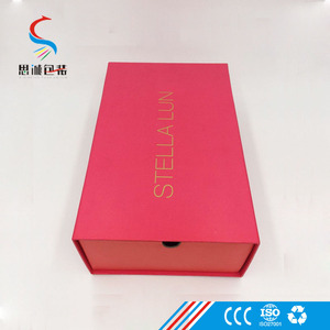 De lujo de oro de venta al por menor ropa/zapatos caja de embalaje/personalizado de caja plegable fabricante de impresión - Product Image 1