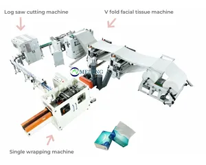 Foshan fabrika yüksek hızlı otomatik V katlama el havlusu makinesi kabartma laminasyon kutu mendil işleme makineleri