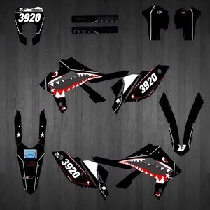 Vente en gros de pièces de moto vintage <span class=keywords><strong>TZ80</strong></span>, kit d'autocollants pour moto, film cristal, autocollants crâne, motos pour GASGAS EC - Product Image 3