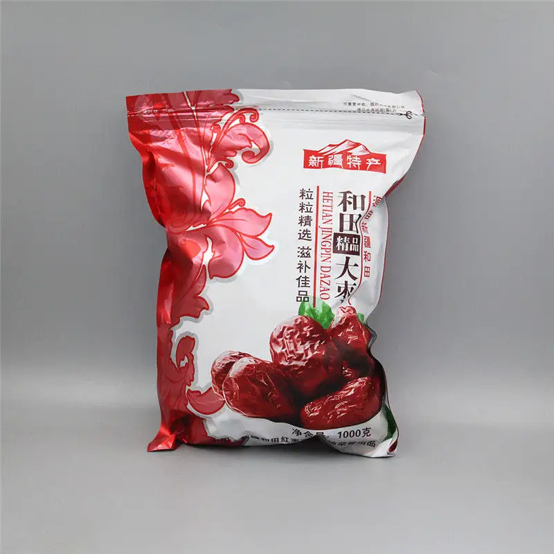 Embalagem personalizada com bolsas ziplock para frutas secas, sacolas ziplock Mylar com impressão colorida personalizada para uso alimentar, bolsas stand up personalizadas