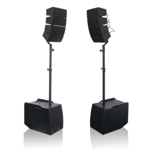 Joinaudio Wooden <strong>2</strong>*12'' Inch Woofer Professional <strong>Audio</strong> Powered Stereo <strong>Line</strong> <strong>Array</strong> Active <strong>Speaker</strong> with Handle for Stage Karaoke - Product Image 2