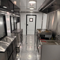 Camión de Comida Móvil de Grado Comercial de Acero Inoxidable de Alta Calidad para Helados y Barbacoa con Equipamiento de Cocina Completo