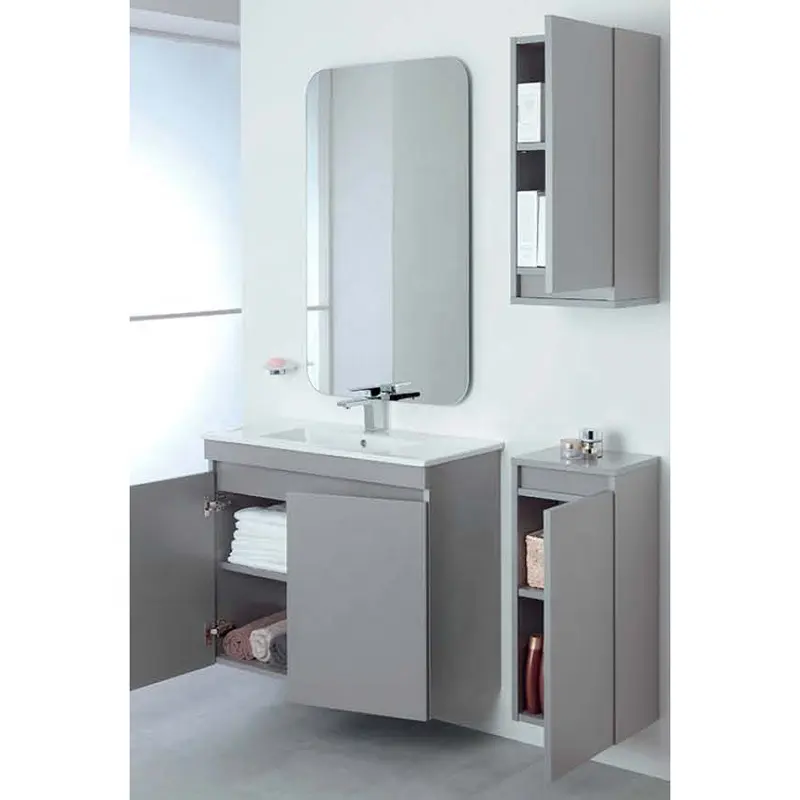 Tocador de diseño moderno profesional, mueble de baño de dos puertas, colores personalizados, 60cm, nuevo