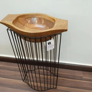 New Arrival <b>Top</b> Selling Iron Bowl with <b>Stand</b> for Indoor and Outdoor Christmas Decor Luxury - Product Image 1