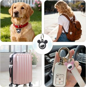 Étui en silicone pour AirTag avec oreilles de <span class=keywords><strong>Mickey</strong></span>, housse de protection anti-perte avec mousqueton pour le traceur Apple AirTag - Product Image 5