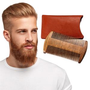 Customized Logo Highest Quality Wood Double Sided Sandalwood Beard <b>Wooden</b> <b>Comb</b> - Product Image 6