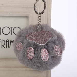 10cm ours <span class=keywords><strong>patte</strong></span> boule <span class=keywords><strong>porte</strong></span>-clés boule <span class=keywords><strong>de</strong></span> fourrure <span class=keywords><strong>de</strong></span> <span class=keywords><strong>lapin</strong></span> en plein air <span class=keywords><strong>porte</strong></span>-clés - Product Image 5