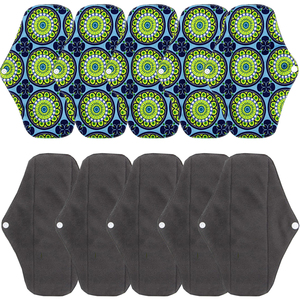 Personnaliser <span class=keywords><strong>Serviette</strong></span> <span class=keywords><strong>Hygiénique</strong></span> Tampons Menstruels Lavables Réutilisables serviettes Hygiéniques En Tissu - Product Image 2