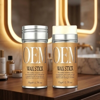 Bâton de cire pour cheveux JINQUE 2 en 1, cire coiffante professionnelle pour une texture haute définition et une tenue résistante à l'humidité toute la journée, 75 g