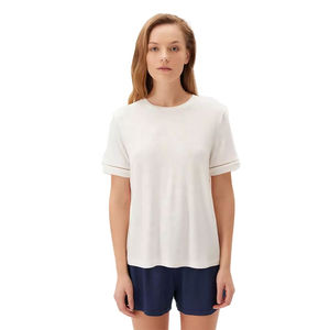 Womens New Design <b>Twin</b> <b>Set</b> Casual Solid Two Piece Summer Training Wear above Knee 2-Piece Shirt and Short <b>Set</b> For Womens - Product Image 1