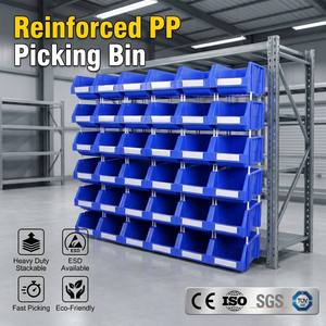 Contenitore Semi-Aperto Impilabile INORDER per Magazzino, Organizzatore per lo Smistamento di Ricambi e Componenti Hardware, Scaffalatura per Stoccaggio all'Ingrosso - Product Image 1