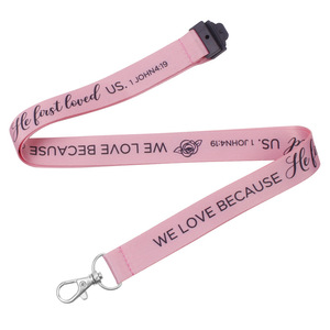Customized Double Sided Polyester Satin Lanyard Phone Strap Hook Silk Screen Printed Logo Eco-Friendly Fashionable - Product Image 2