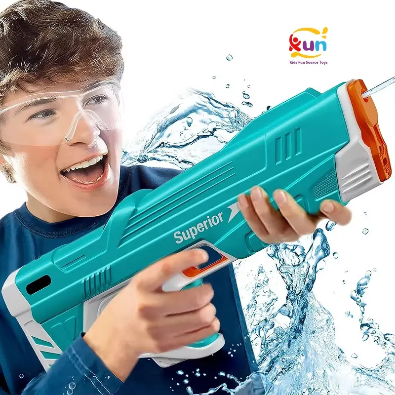 Vollautomatische Squirt-Pistole Super-Soaker bis zu 32 Fuß elektrische Wasserpistole für Sommer Pool Strand Party Outdoor-Waffen-Spielzeug Wasserpistole