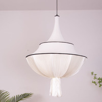Rétro Wabi Sabi Lampe Pour Salon Restaurant Chambre Loft Étude Décorations Pour La Maison Hall Lumière Français Pendentif Médiéval Lampe
