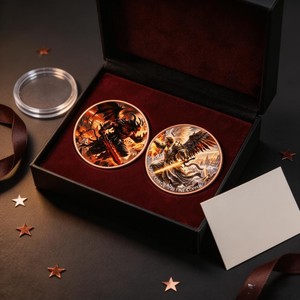 Moneda Conmemorativa Coleccionable de Cobre Fino .999 de 1oz, con Relieve 3D de Dragón, Impresión UV a Color, Tema Animal, Regalo 2026 - Product Image 6