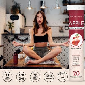 Julong OEM Comprimés effervescents au vinaigre de cidre de pomme biologique Comprimés effervescents Vegan ACV Compléments au vinaigre de cidre de pomme - Product Image 5