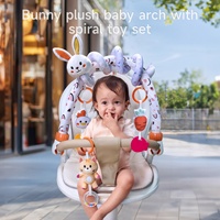 Tumama enfants berceau poussette spirale jouets mignon lapin poussette suspendus hochet Clips jouet en peluche lapin bébé voyage jouer landau arc jouet