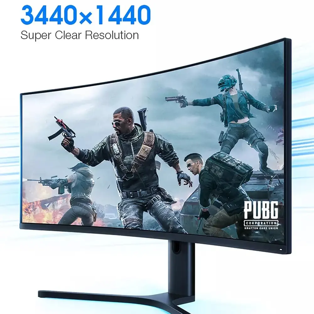 Mi Desktop Computer Gaming Monitor 34nch Eu Gebogen 3400*1440 Resolutie 144Hz Lcd Pc Monitor