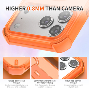 Custodia Magnetica Antiurto per Telefono con Cavalletto Integrato, <span class=keywords><strong>Cover</strong></span> Protettiva Trasparente con Impugnatura Antiscivolo per <span class=keywords><strong>Smartphone</strong></span> - Product Image 3