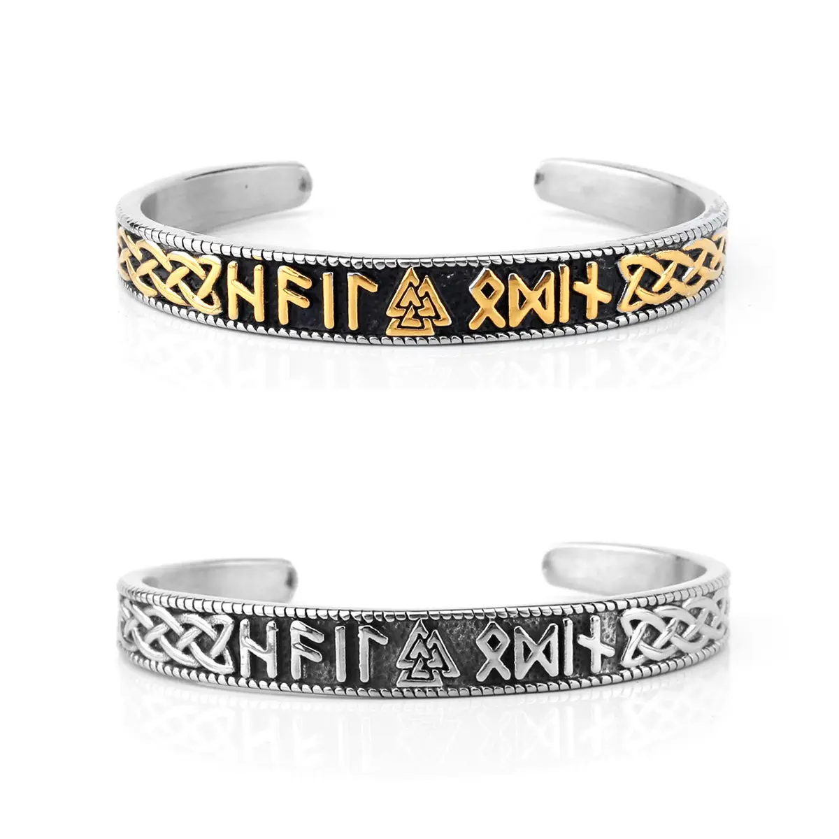 Viking mjolnir Thor búa Rune Cuff Vòng đeo tay mưa đá Odin runic Vòng đeo tay bùa hộ mệnh ngoại giáo Viking Tree of Life trang sức