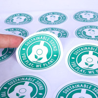 Étiquettes en papier adhésif écologiques personnalisées de l'usine source, biodégradables en PLA, autocollants compostables pour emballages alimentaires, étiquettes imprimées