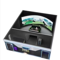 Parque de Atracciones Educativo con Pantalla Curva, Cine 3D de Realidad Virtual 9D sin Gafas, Equipo de Cine VR para Interiores, Material de PVC, Centro Comercial