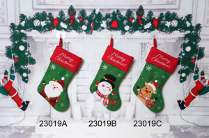 Bas de Noël en polyester rose et bleu <span class=keywords><strong>HCD</strong></span> avec broderie d'éléphant pour décorations de maison de vacances - Product Image 2