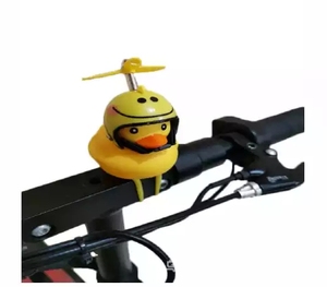 Petites cloches de vélo de canard jaune, usine, guidon de vélo de montagne, phare de vélo, klaxon de moteur, <span class=keywords><strong>casque</strong></span> de vélo, cyclisme - Product Image 2